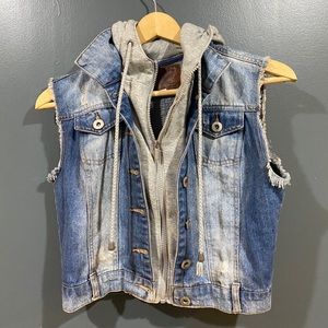 Cropped jean jacket